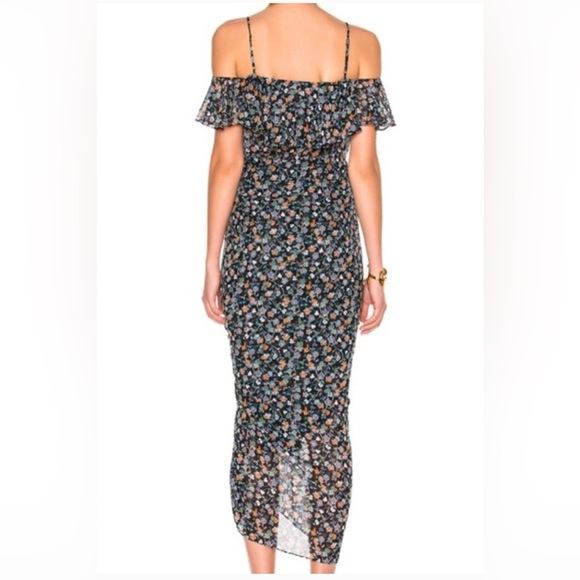 Veronica Beard Marilyn Cold Shoulder Ruffle Dress - Picture 5 of 10